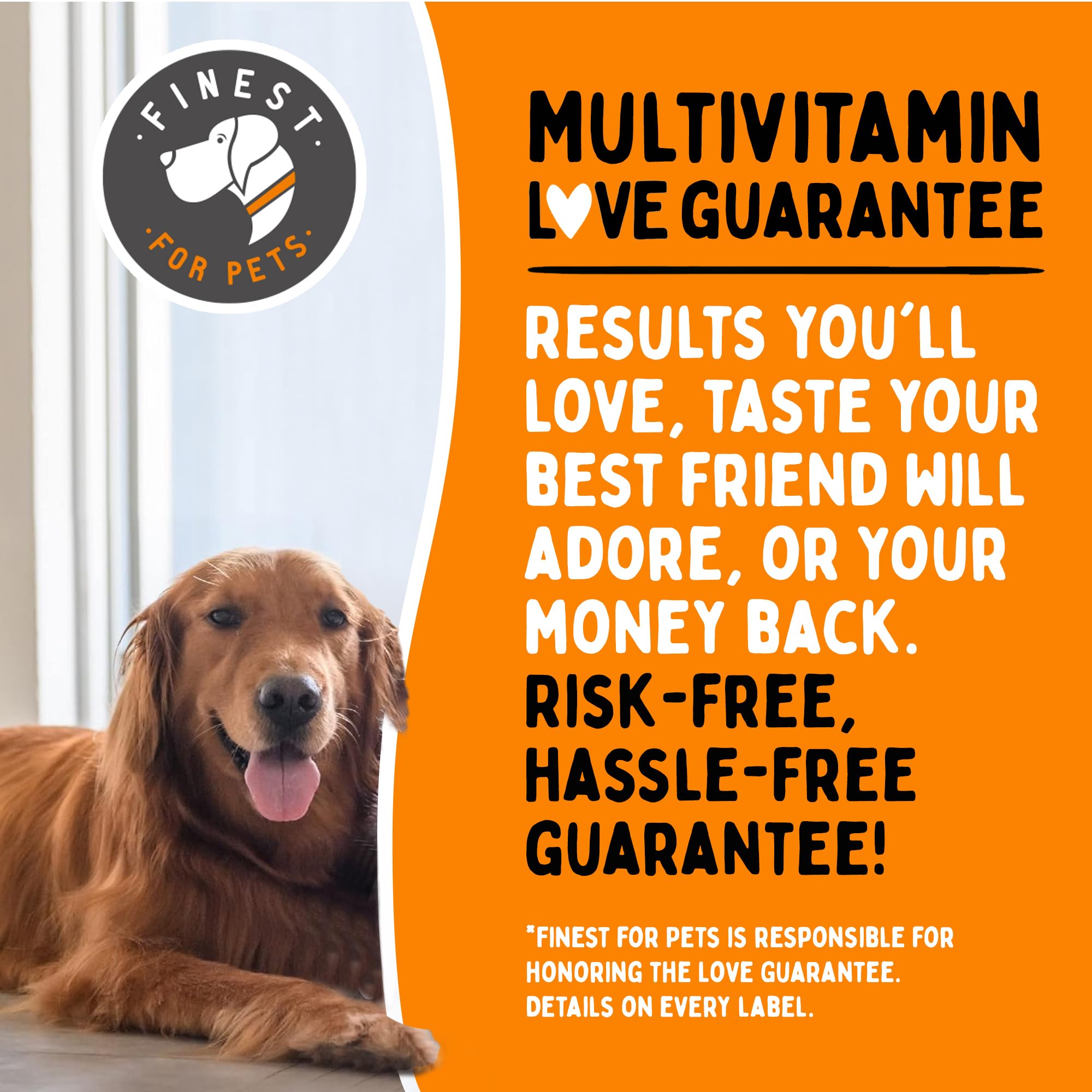 Finest For Pets multivitamínico, piel y pelaje saludables gracias al Omega-3.