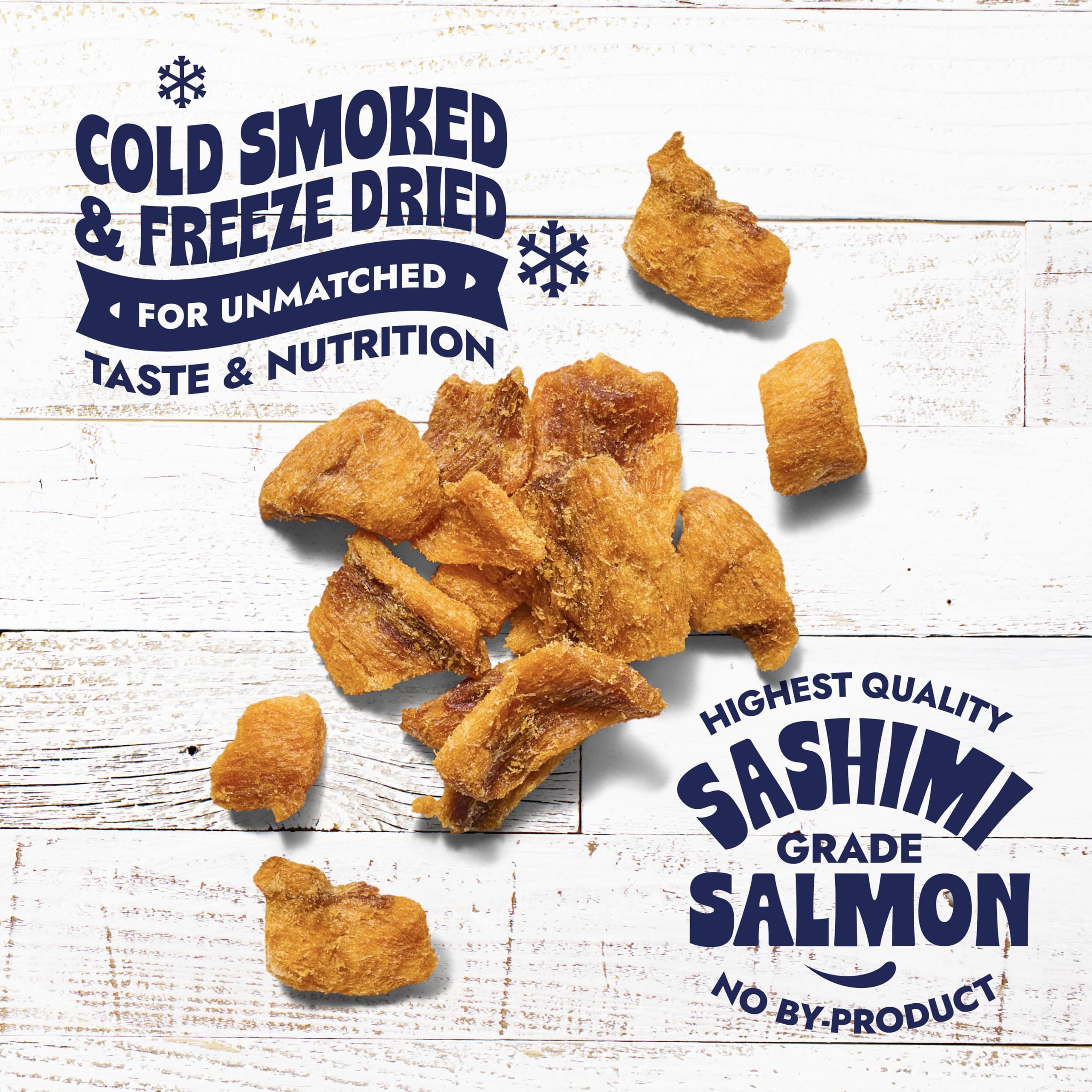 Nuggets de salmón Finfare crujientes para premiar durante sesiones de entrenamiento.
