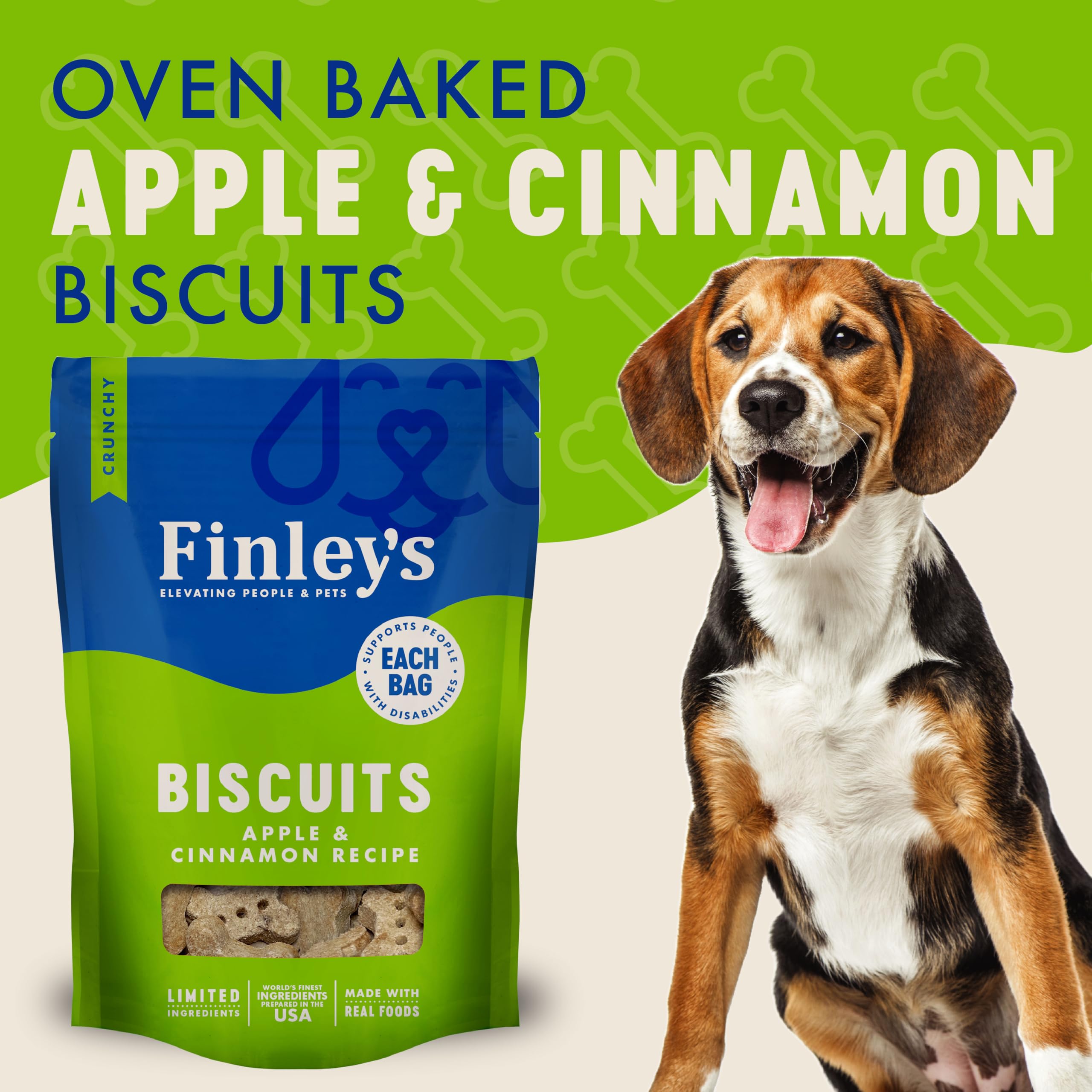 Galletas Finley’s tamaño ideal para entrenamiento: fáciles de partir durante la sesión.