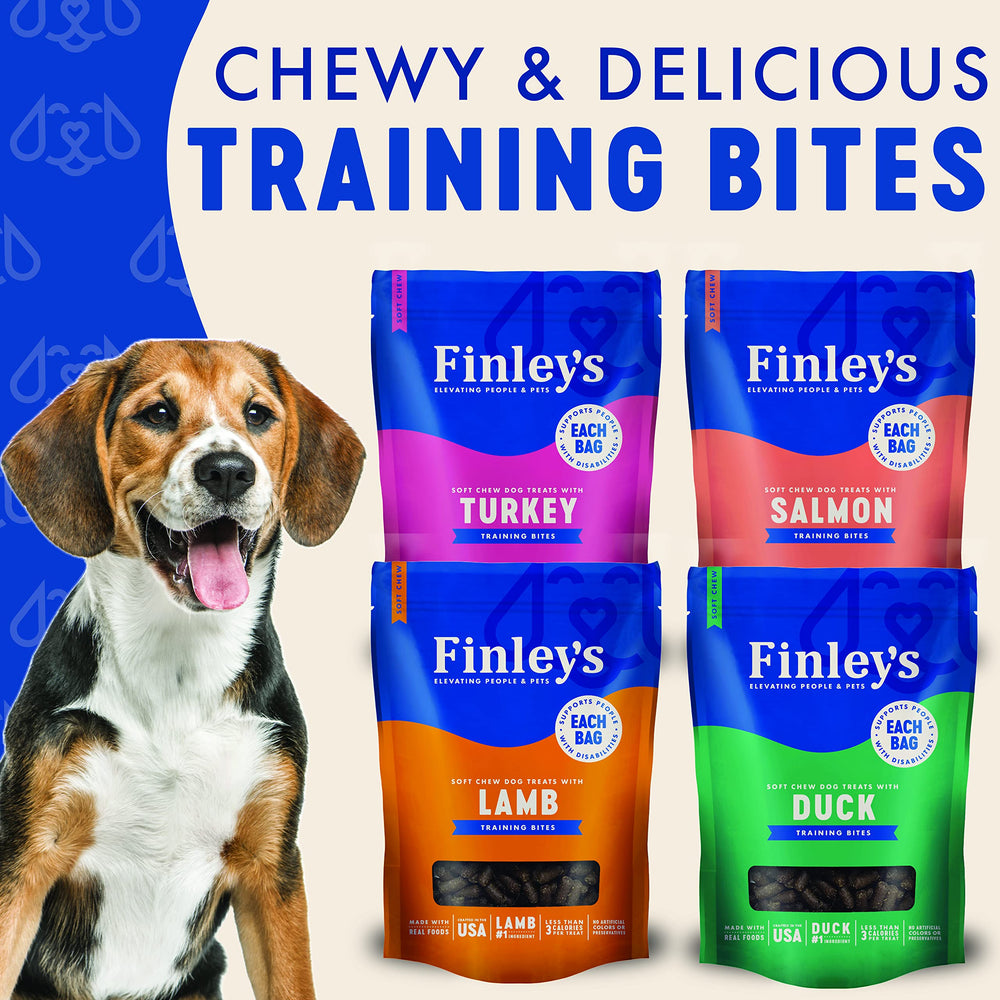 Finley's bolsita de tratamientos para perros, ideal para refuerzo positivo durante el paseo.