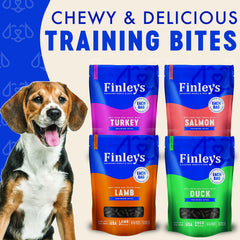 Finley's bolsita de tratamientos para perros, ideal para refuerzo positivo durante el paseo.