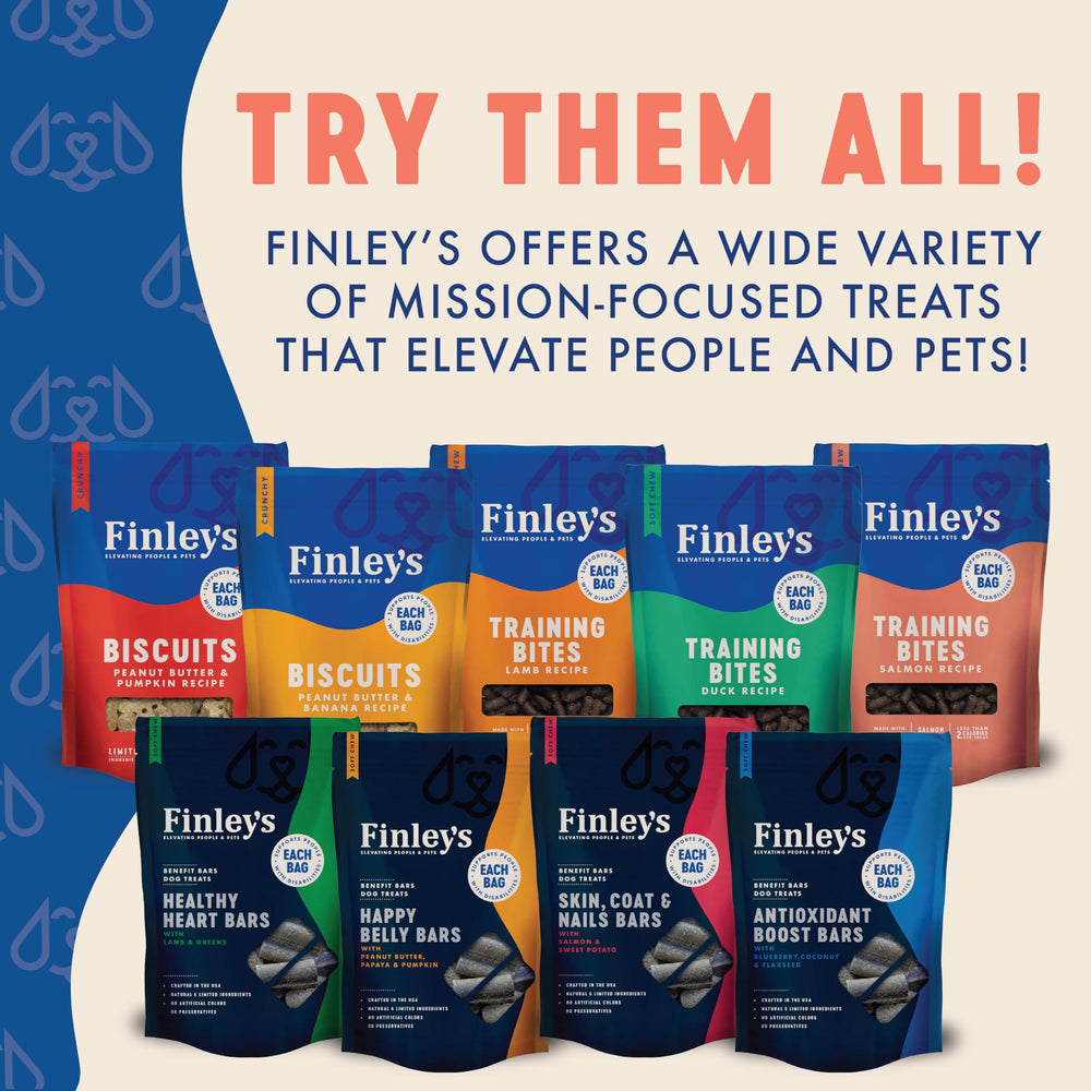 Finley’s Calidad: compromiso con ingredientes simples y bienestar del perro.