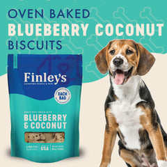 Perro disfrutando premio crujiente Finley's