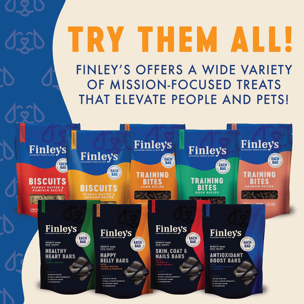 Finley's uso-diario-perro: acompaña rutinas diarias con tentación saludable.