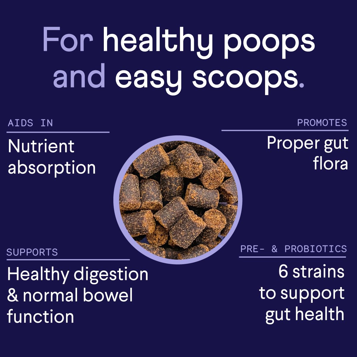 Finn Digestive Probiotics para perros: etiqueta clara que informa sobre ingredientes clave