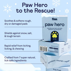 Finn Paw Hero Hidratación duradera de las almohadillas para climas fríos.