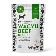 First Light Wagyu Complemento en bolsa de 1,5 lb para una nutrición premium.
