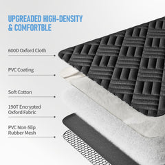 FIRSTWELL cubreasiento-perro-universal-auto se adapta a la mayoría de coches y vehículos.
