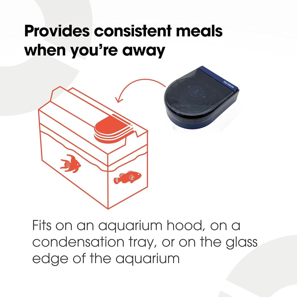 Fish Mate alimentador automático F14 incluye abrazaderas para fijación segura.