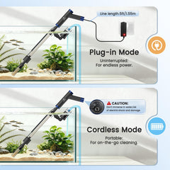 fishkeeper alcance extendido para acuario facilita limpieza en tanques altos