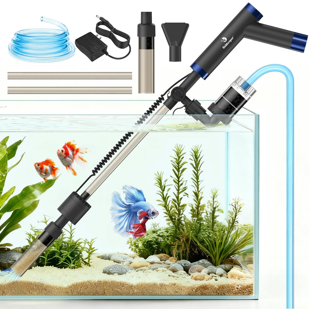 fishkeeper limpiador electrico para acuario con motor de 8W y succión eficaz