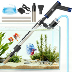 fishkeeper limpiador electrico para acuario con motor de 8W y succión eficaz