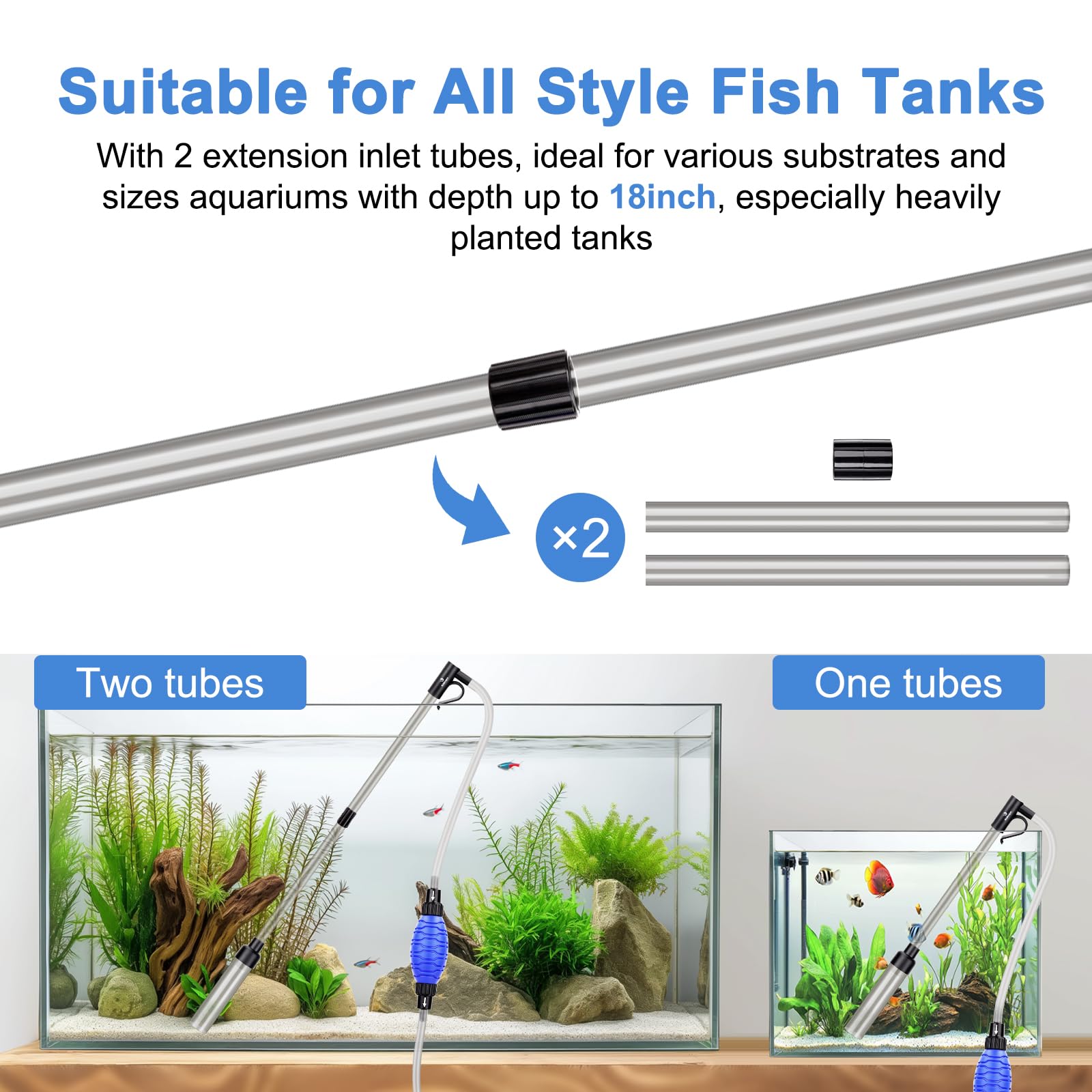 fishkeeper limpieza de paredes de vidrio mantiene paneles claros para observar a los peces