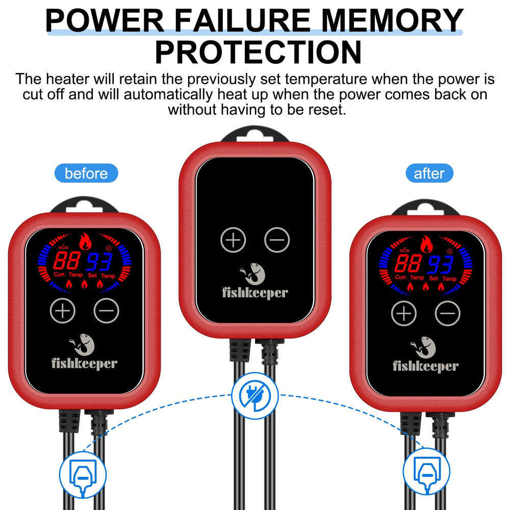 fishkeeper memoria ante cortes de energía mantiene temperatura estable