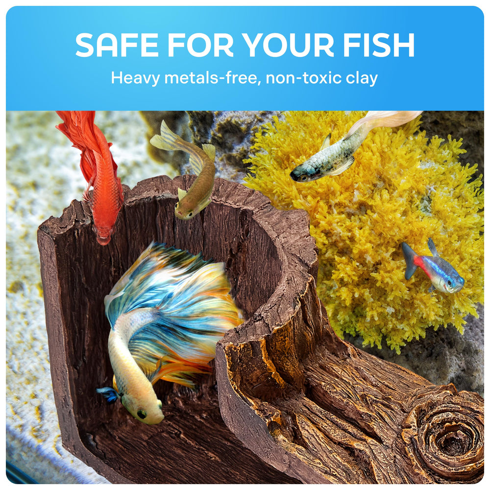 Cueva libre de BPA FISHNOSH garantiza seguridad y tranquilidad para tus peces.