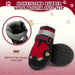 FISHOAKY zapatos impermeables para perros protegen las patas bajo lluvia.
