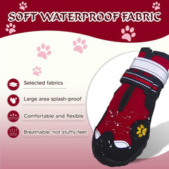 FISHOAKY botas para perros facilitan ponérselas y quitarse con comodidad.