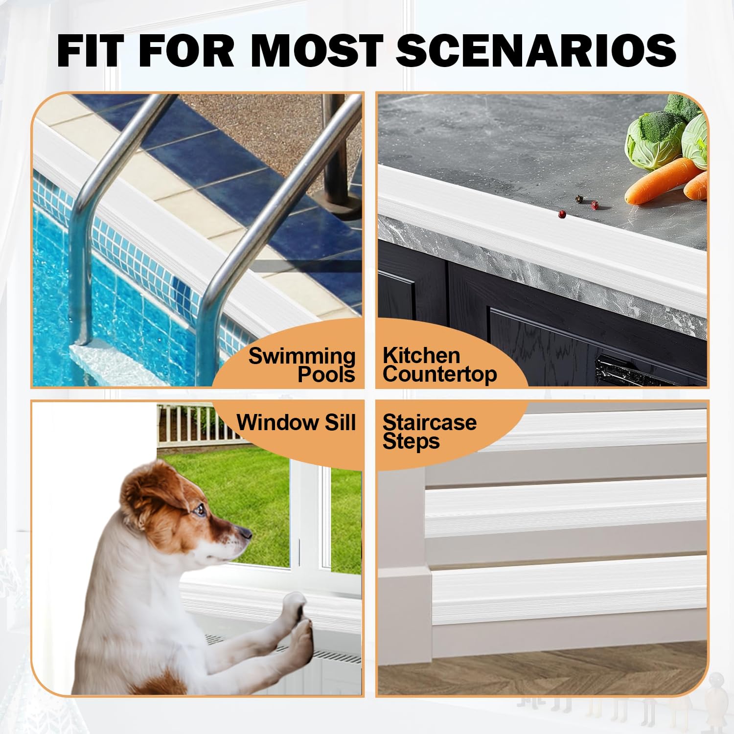 Longitud ajustable 78.7 pulgadas para ventanas largas