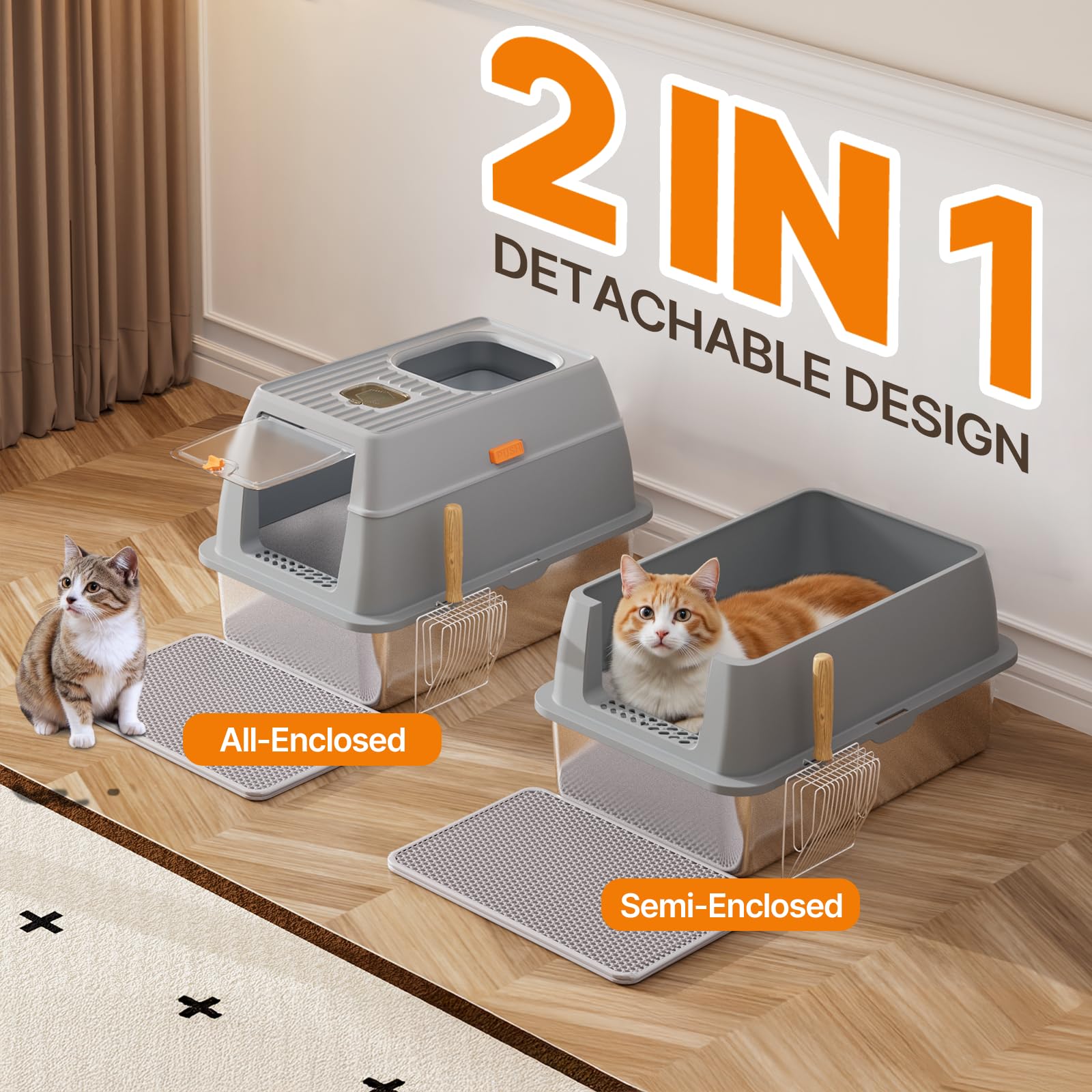 Fitrobust base amplia facilita acceso a gatos mayores.
