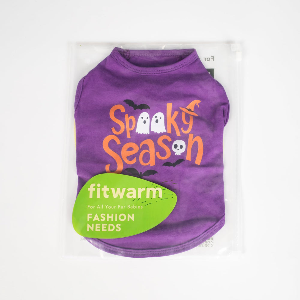 Fitwarm camiseta perro diseño colorido, ideal para temporada espeluznante y fiestas
