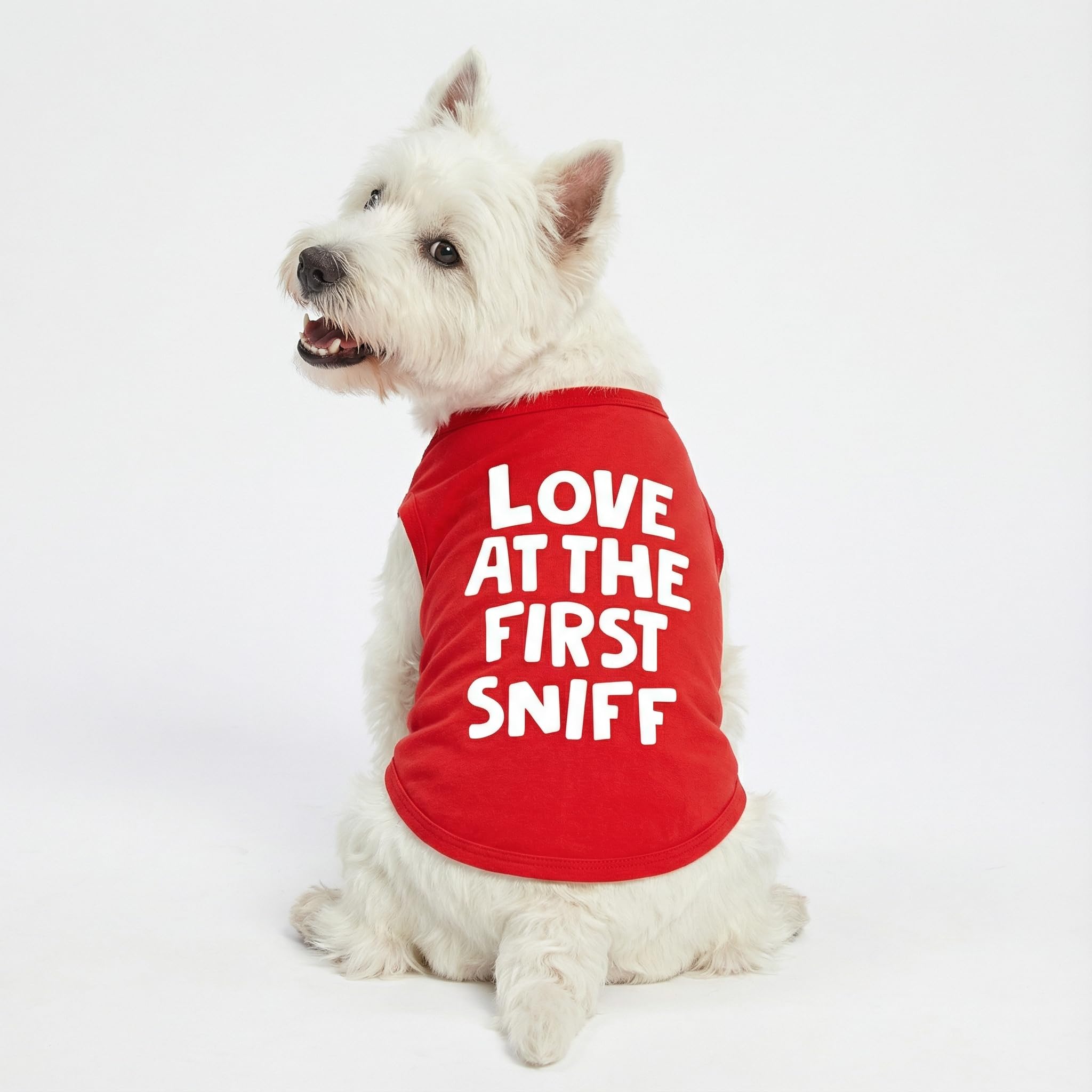 Fitwarm camiseta perro pequeno muestra tejido algodón elastico.