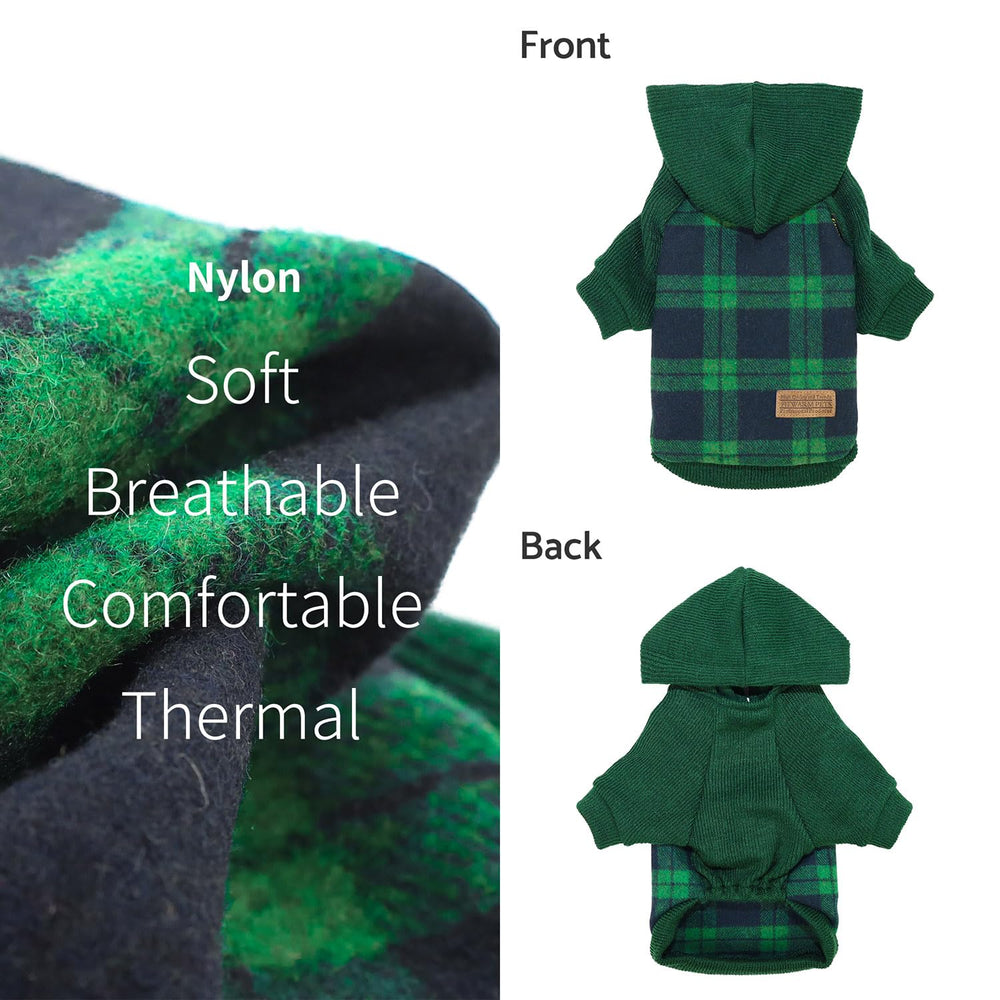 Parte trasera de la sudadera Fitwarm en tejido suave para calidez.