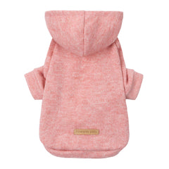 Fitwarm capucha tejida para perros rosa protege del frío mientras se ve con estilo.
