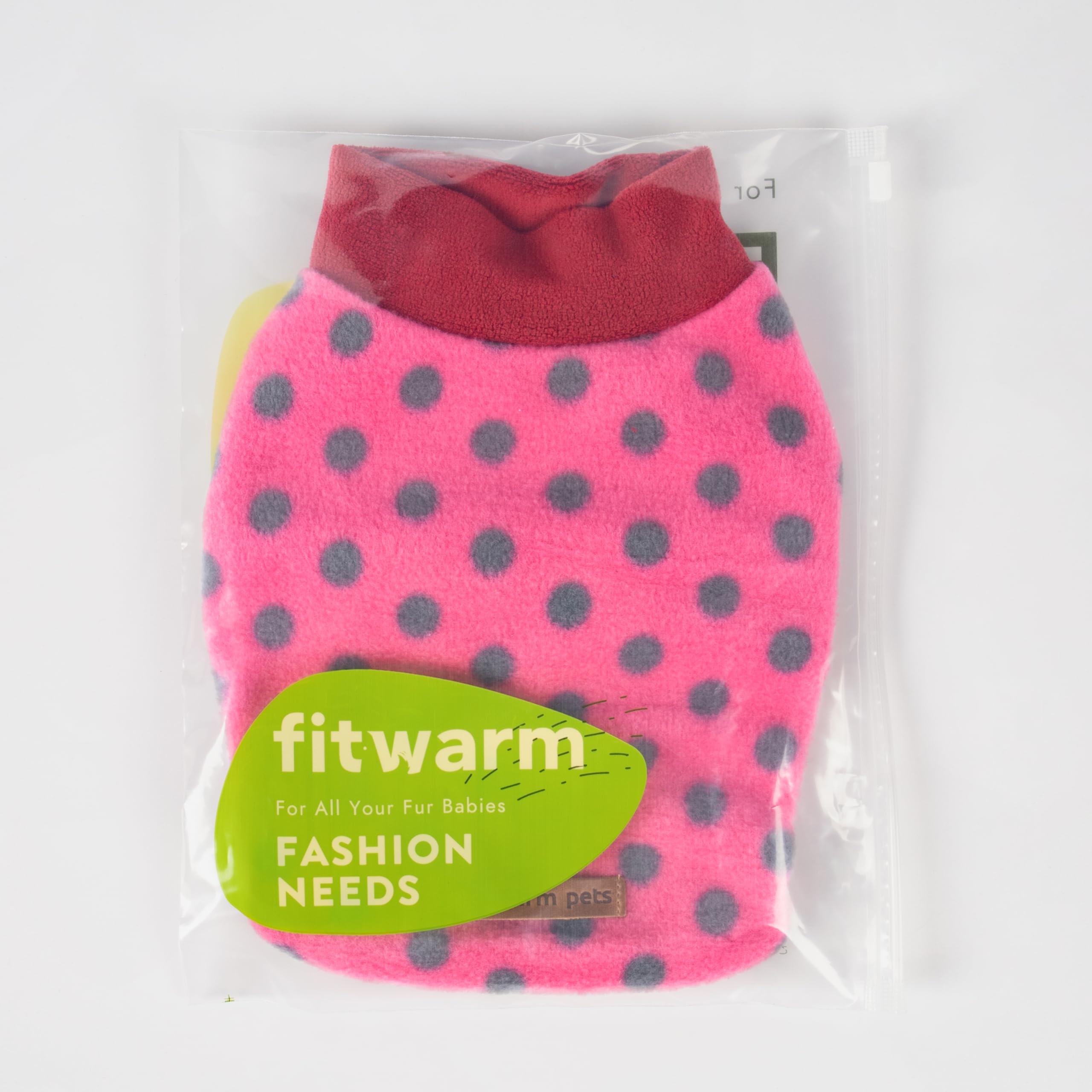 Colores burdeos, rosa y gris en suéter de Fitwarm para combinar con pelaje.