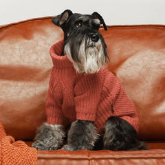 Fitwarm detalles de costuras de alta calidad en sudadera roja para perro