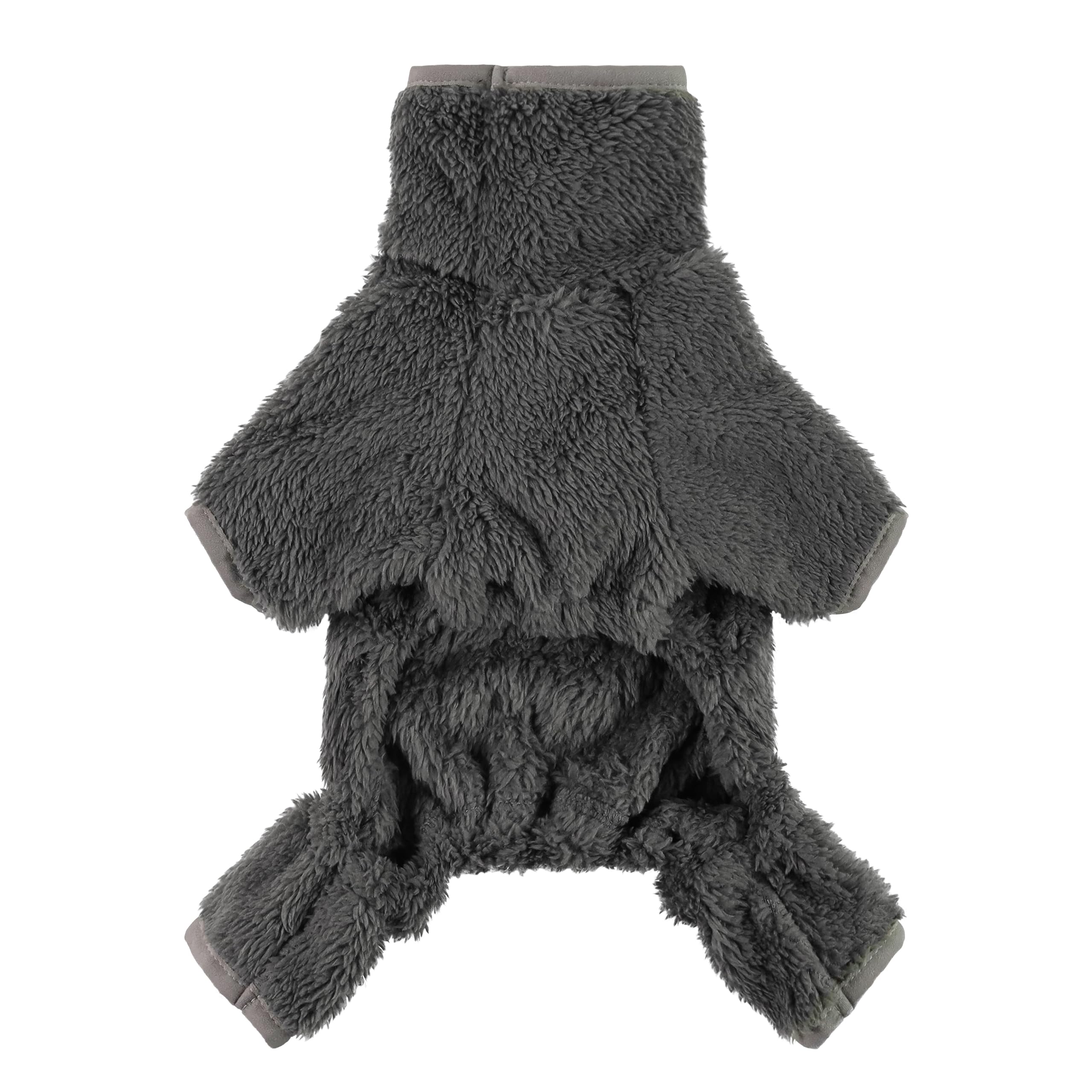 Fitwarm pijama para perros, forro polar, vista trasera para ajuste cómodo