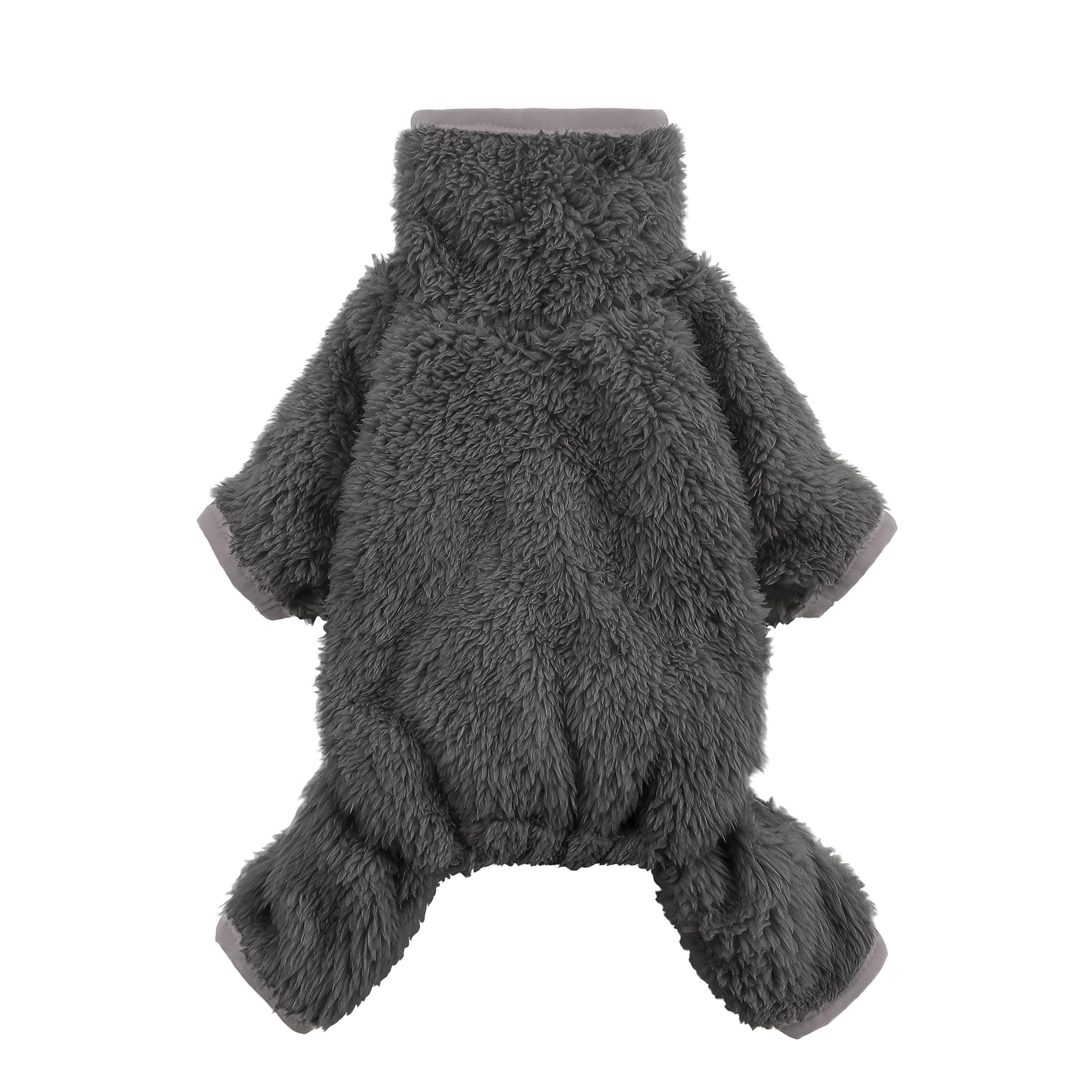 Fitwarm pijama para perros, forro polar, vista frontal para calor suave