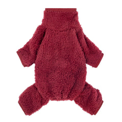Fitwarm pijama navidad para perros, vista frontal, mantiene calor cómodo en invierno.
