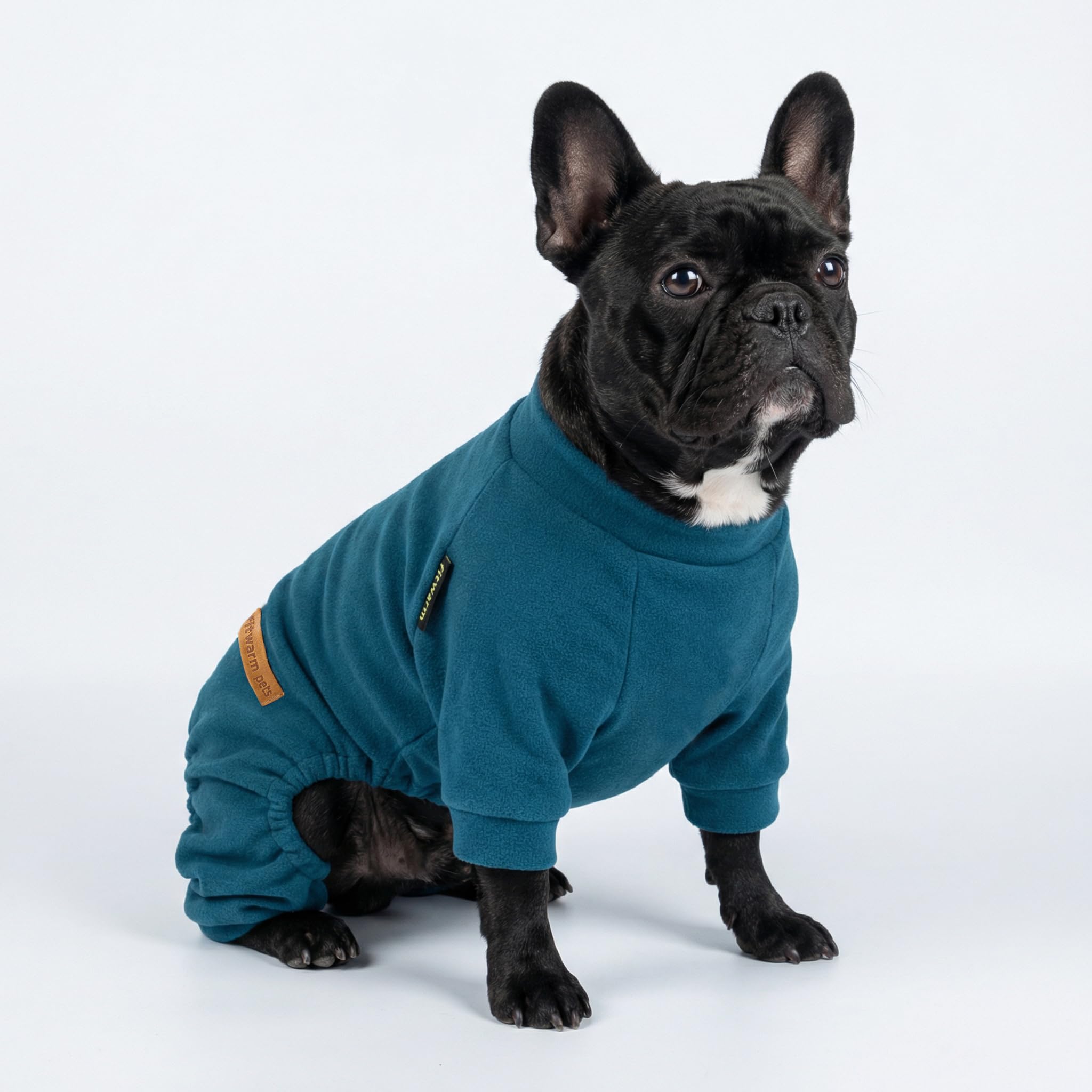 Fitwarm pijama para perro felpa, patas completas, mantiene caliente durante juegos