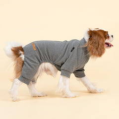 Fitwarm pijama para perro pequeño, vista trasera, ajuste suave.