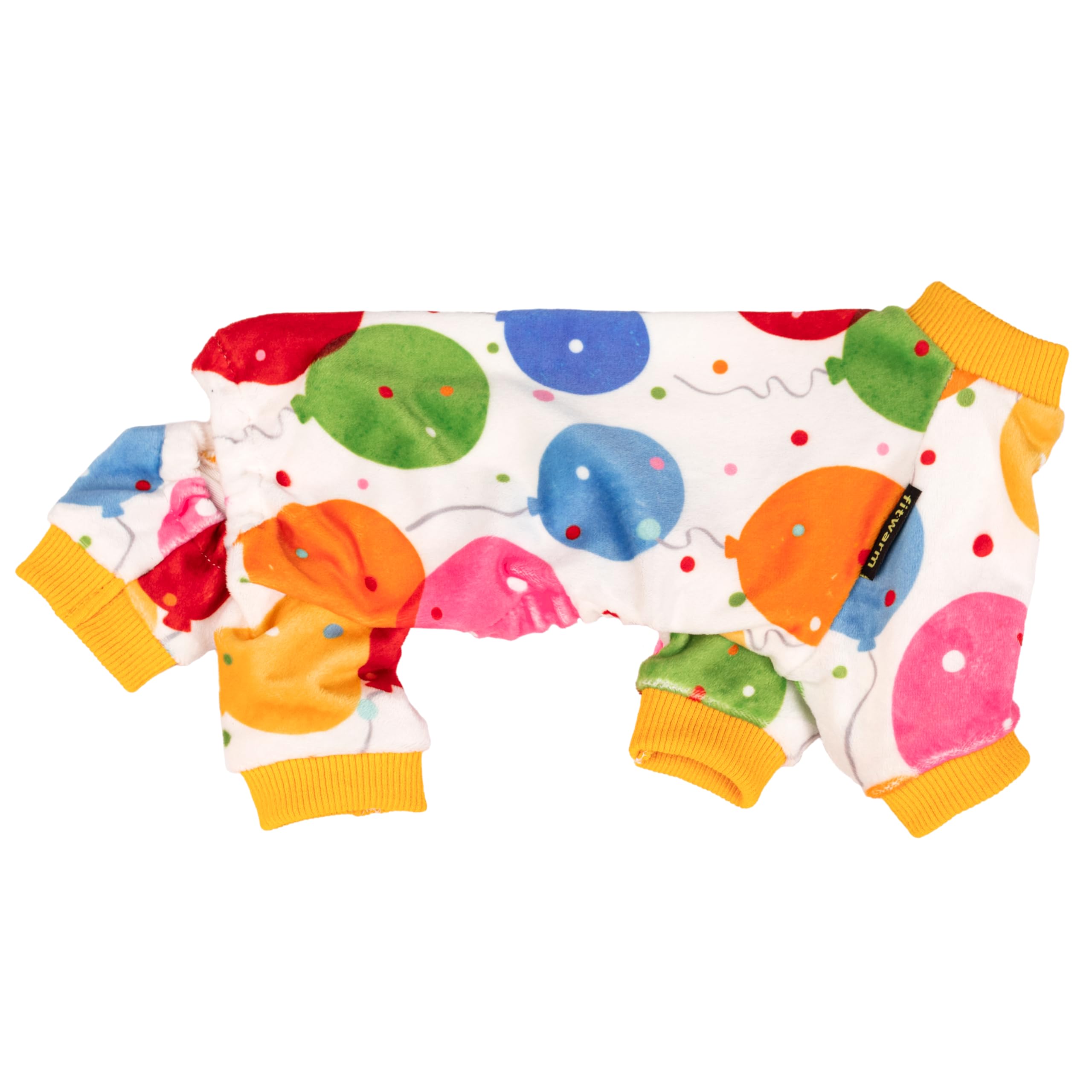 Fitwarm pijama para perro con puños canelados, ajuste cómodo y práctico.