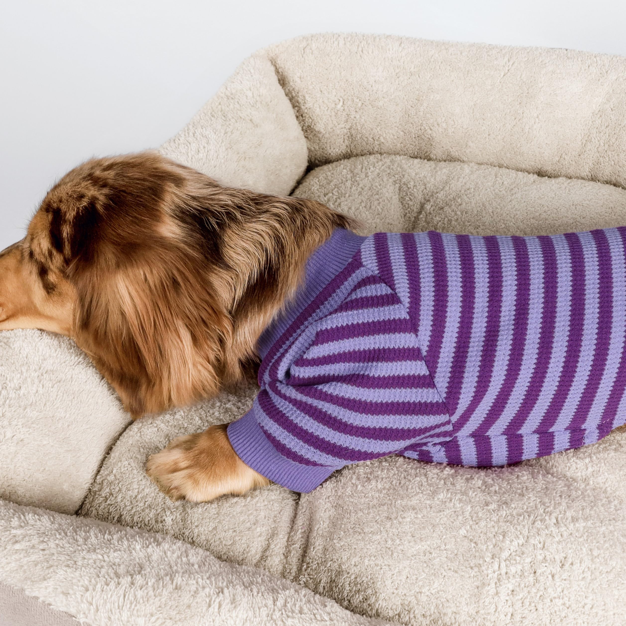 Pijama Fitwarm en tejido waffle, ligero y cálido para todas las estaciones.