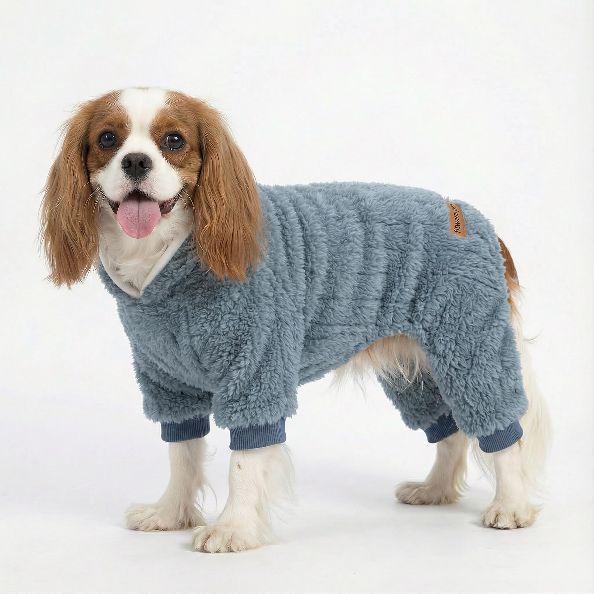Fitwarm pijama perro textura felpa, ideal para mantener calor en noches frías