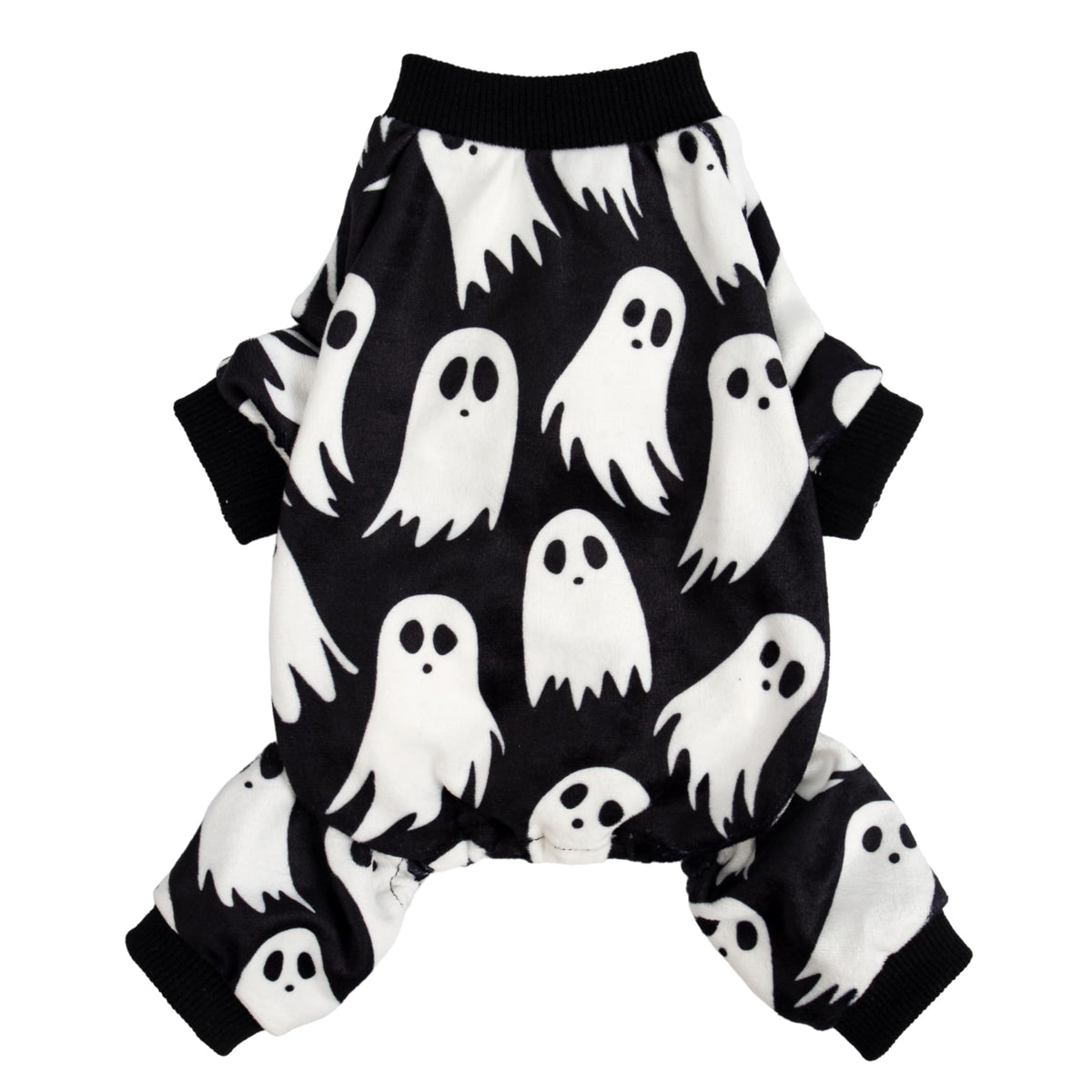 Fitwarm pijamas para perros, vista frontal, cómodo y cálido para Halloween