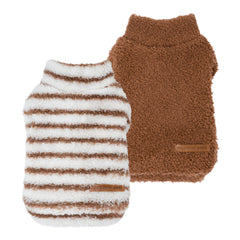 Fitwarm rayas sudadera para perro pequeno con ajuste comodo