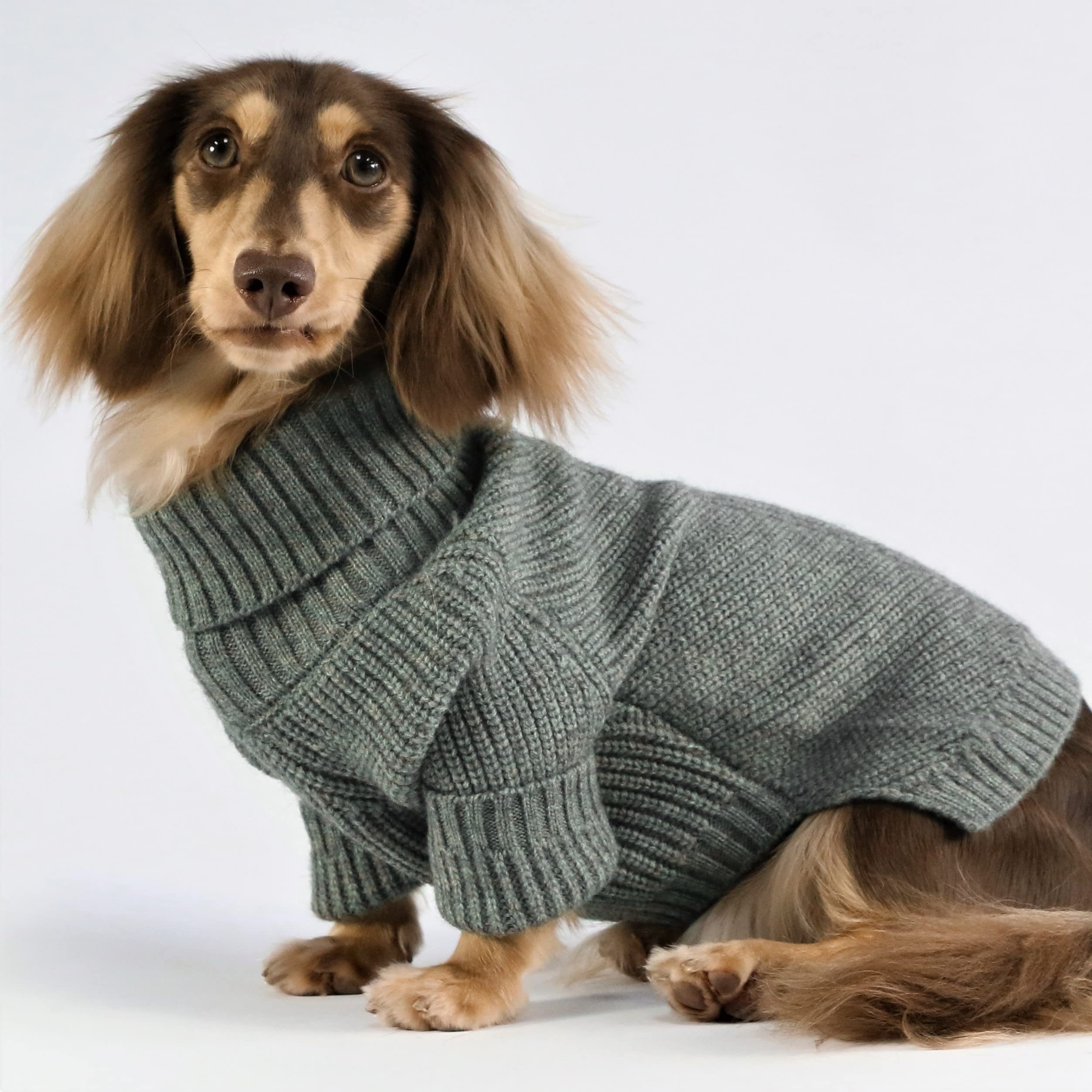 Fitwarm sudadera estilo clásico gris jaspeado para mascotas, look elegante.