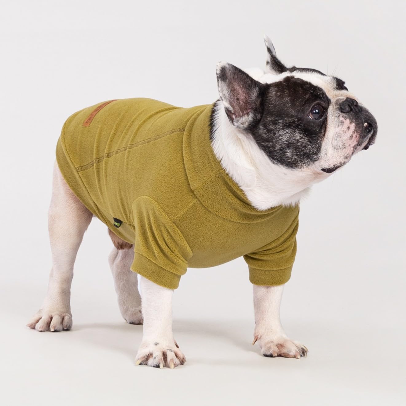 Fitwarm sudadera para perro color oliva, movimiento cómodo al exterior