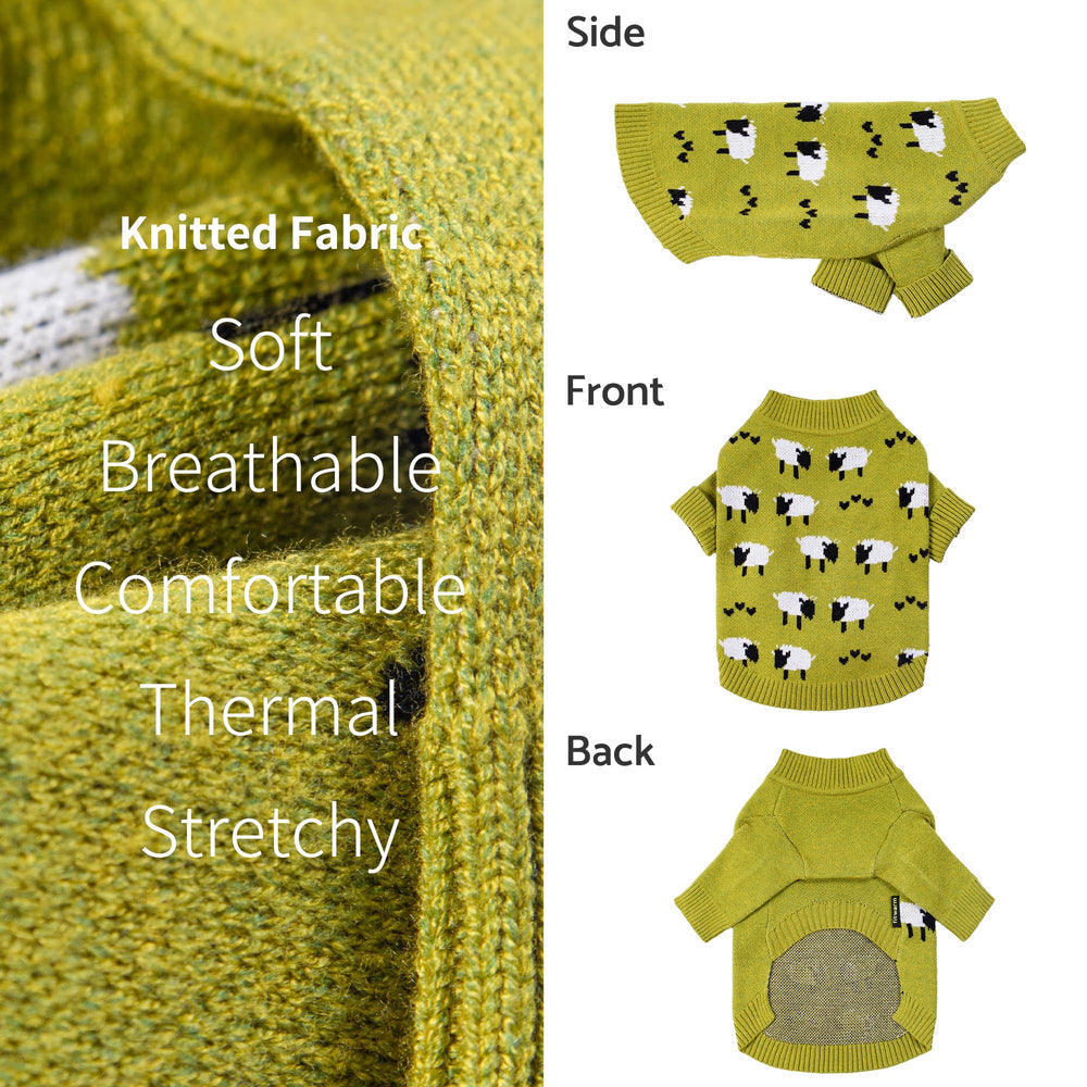 Etiqueta de talla S en sudadera Fitwarm, ajuste cómodo para razas pequeñas.