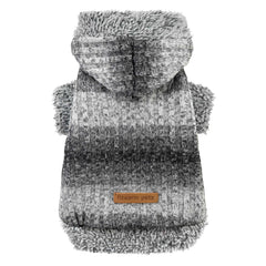 Fitwarm sudadera para perro pequeño con capucha gris heather, cálida para paseos