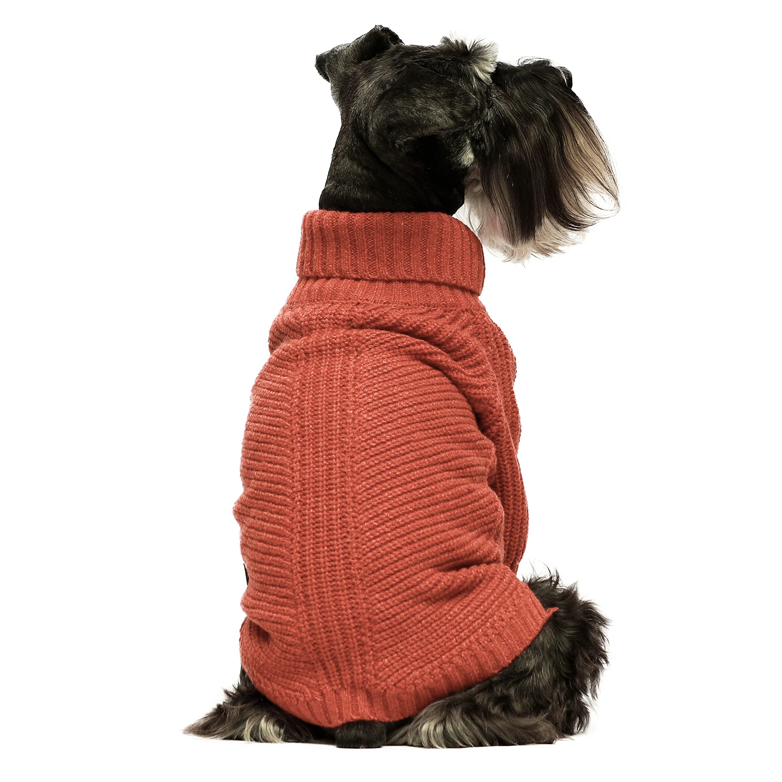 Fitwarm sudadera para perro termica con cuello alto, ideal para paseos fríos.