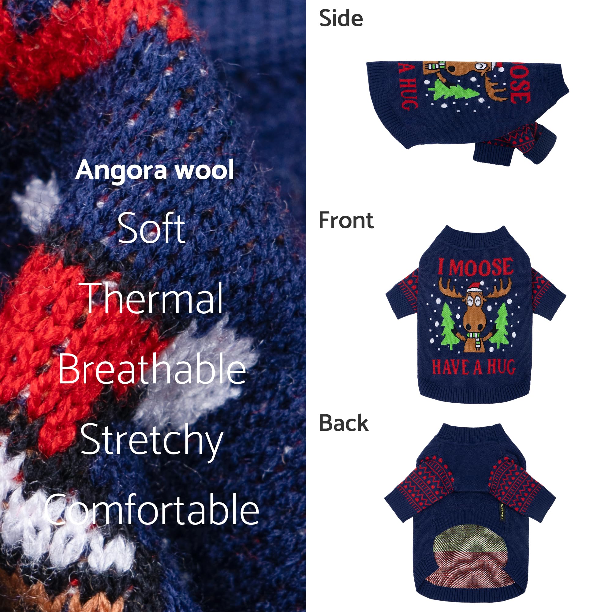 Fitwarm estilo festivo para perro, cómodo para inviernos.