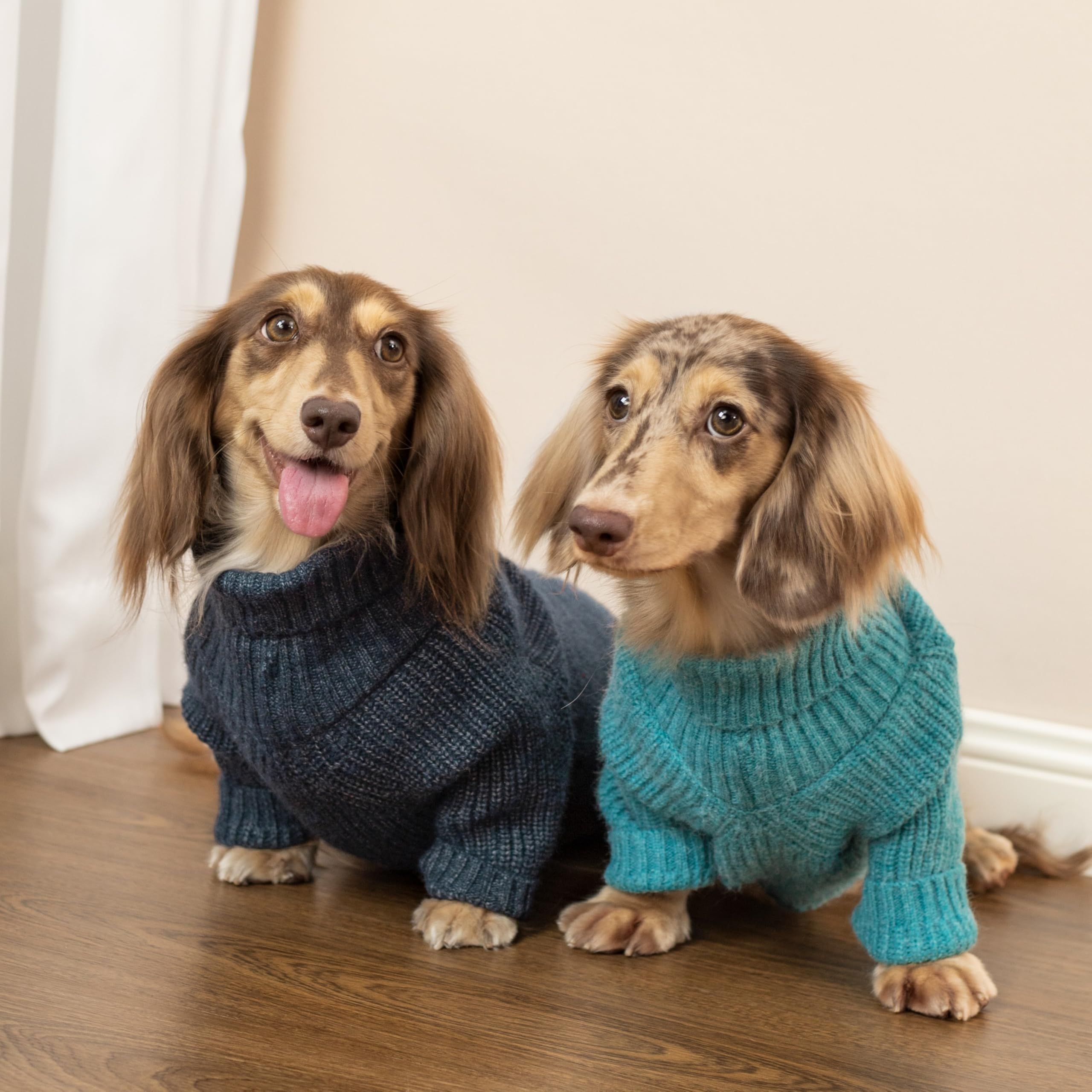 Fitwarm suéter para perro, tejido grueso y textura suave para el frío