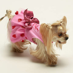 Tutu rosa de Fitwarm para perro, volumen suave y festivo