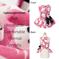 Vestido Halloween para Perro Fitwarm lazo decorativo.