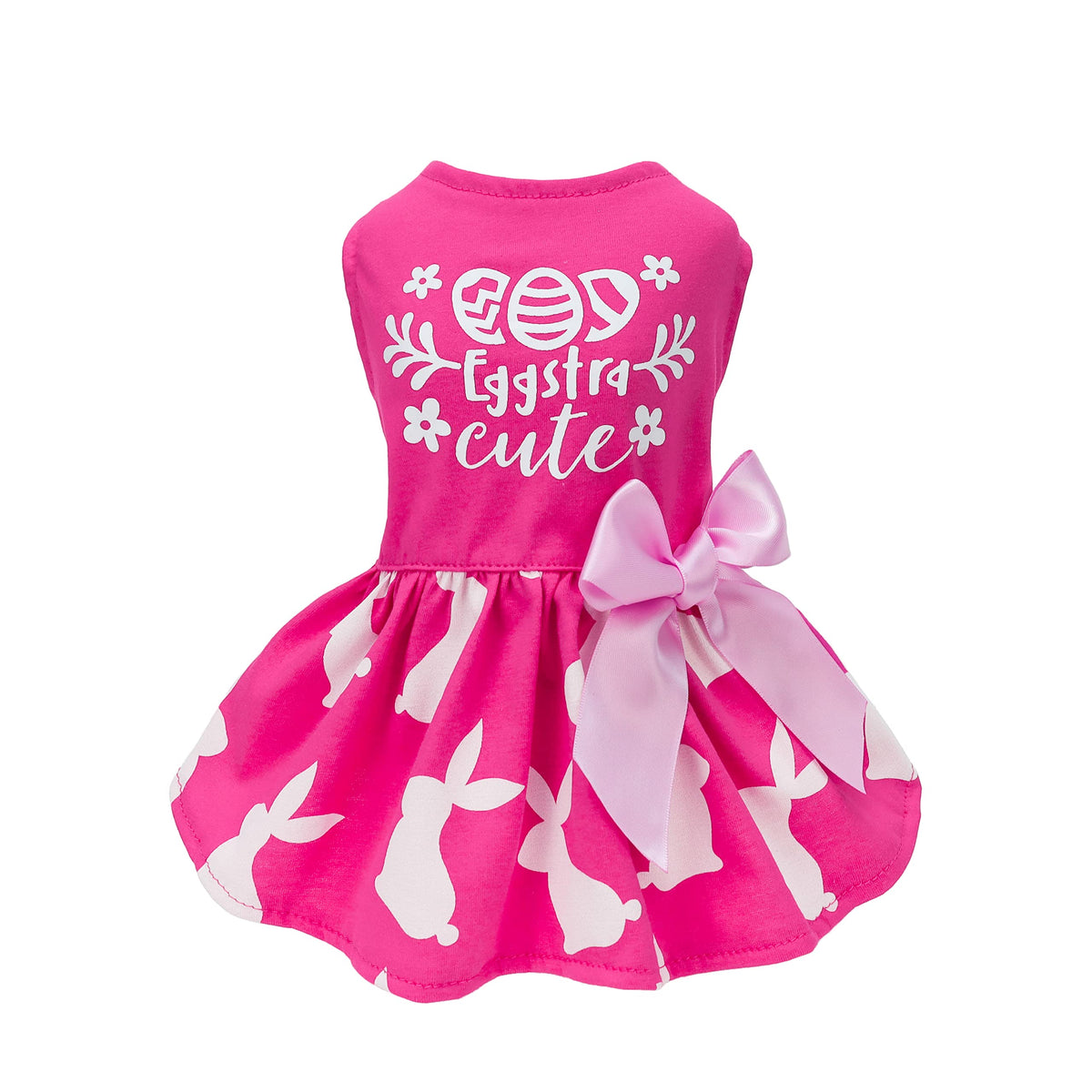 Fitwarm vestido-pascua-perro con lazo, cómodo y elegante para la mascota