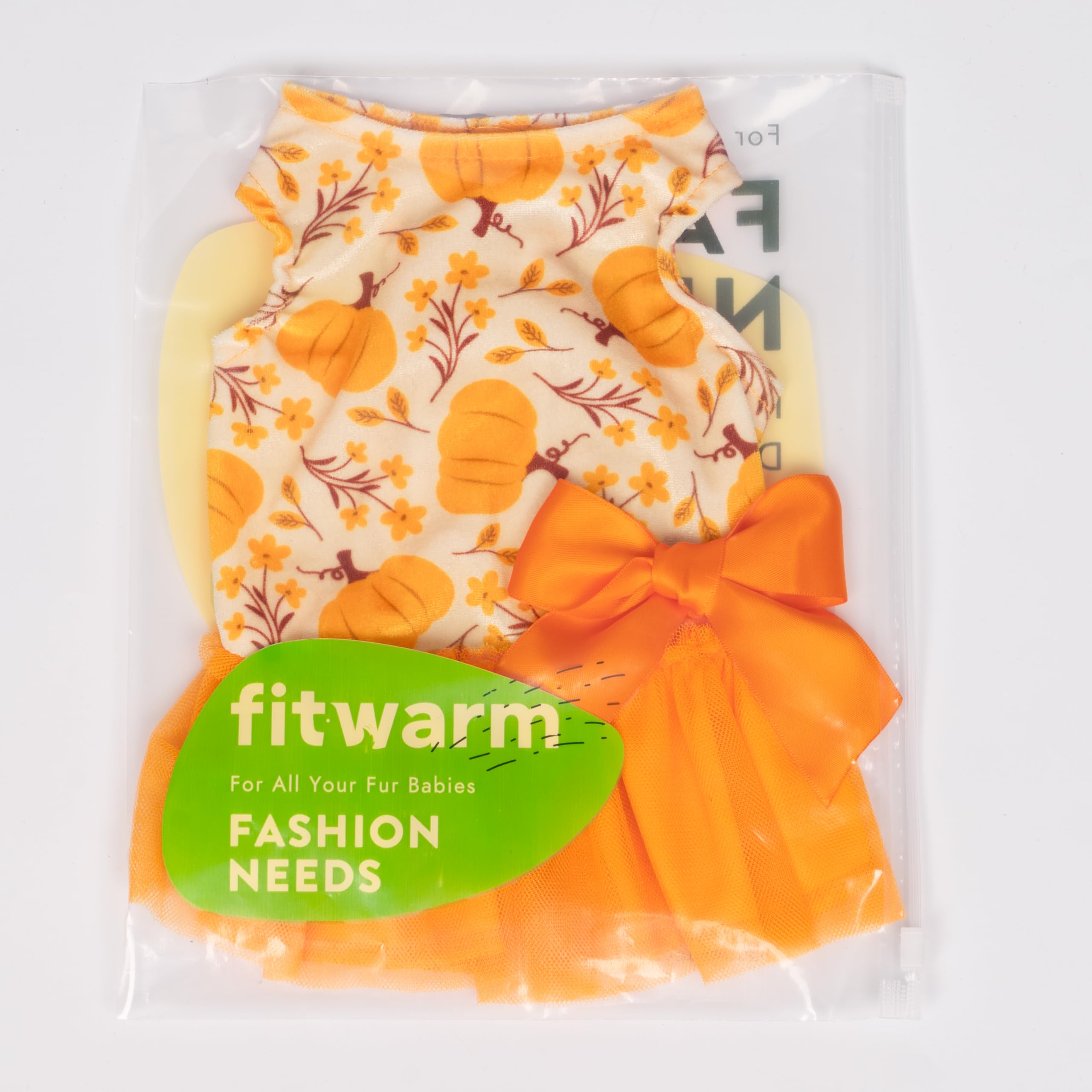 Fitwarm vestido-perro-calabaza diseño-otoñal, cómodo y con estilo